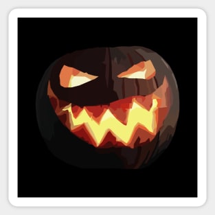 Polygon Pumpkin Head Sticker